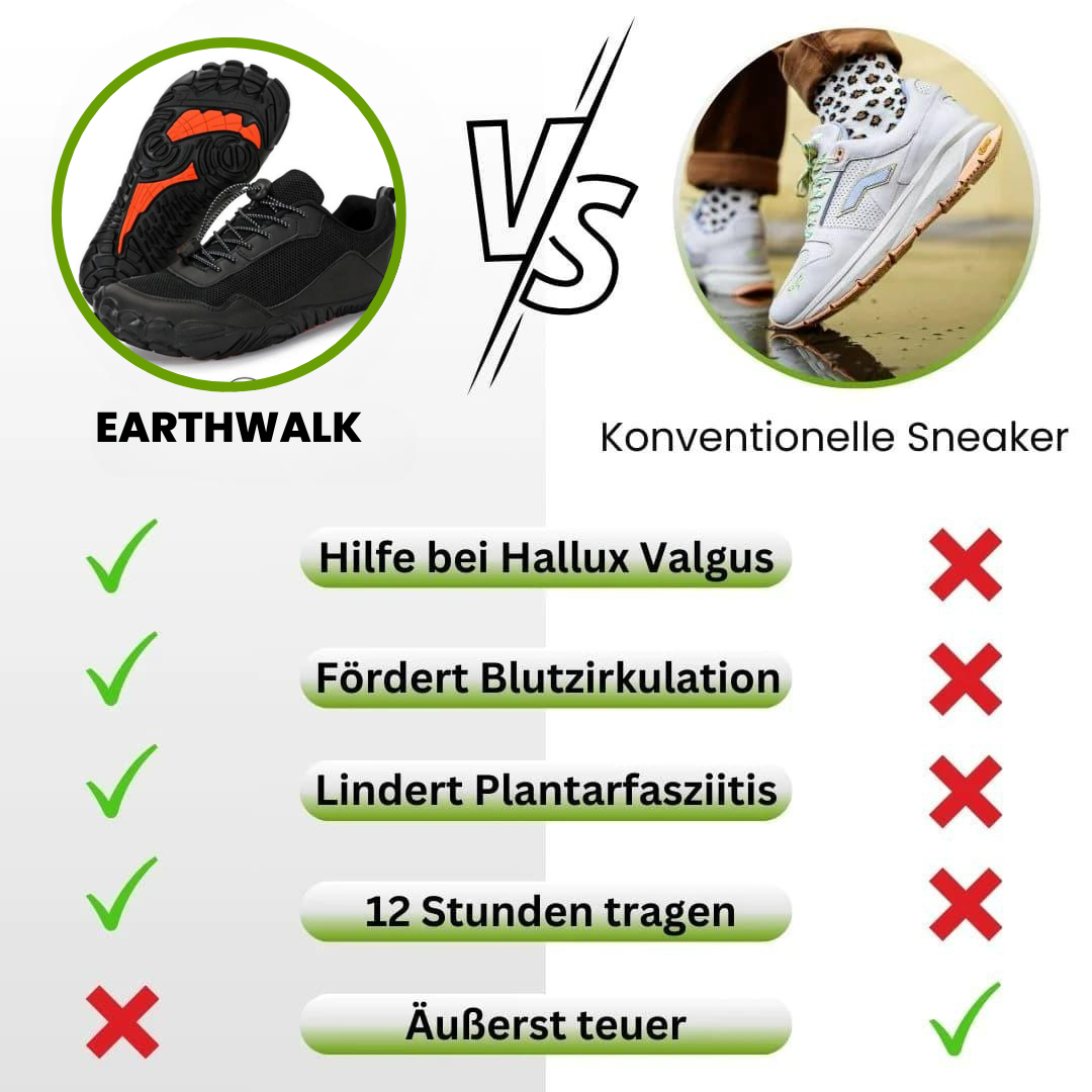 EarthWalk - orthopädischer & wasserdichter Barfußschuh für den Herbst und Winter
