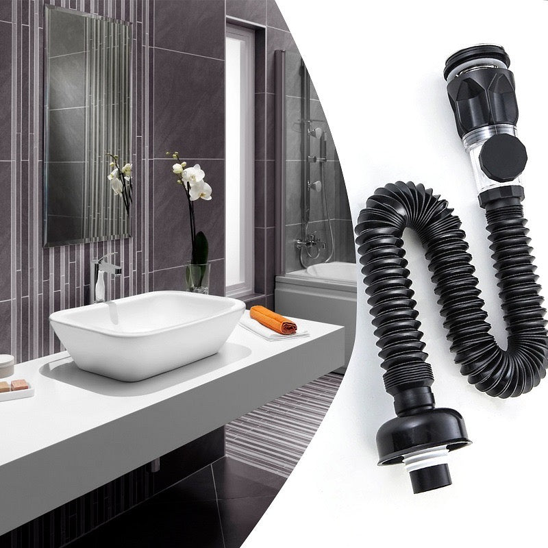 AquaSiphon – Drehbarer, flexibler und geruchsloser Wasserabfluss