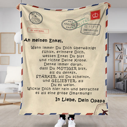 Opa - Für meine Enkelin / Für meinen Enkel -  Premium Decke™